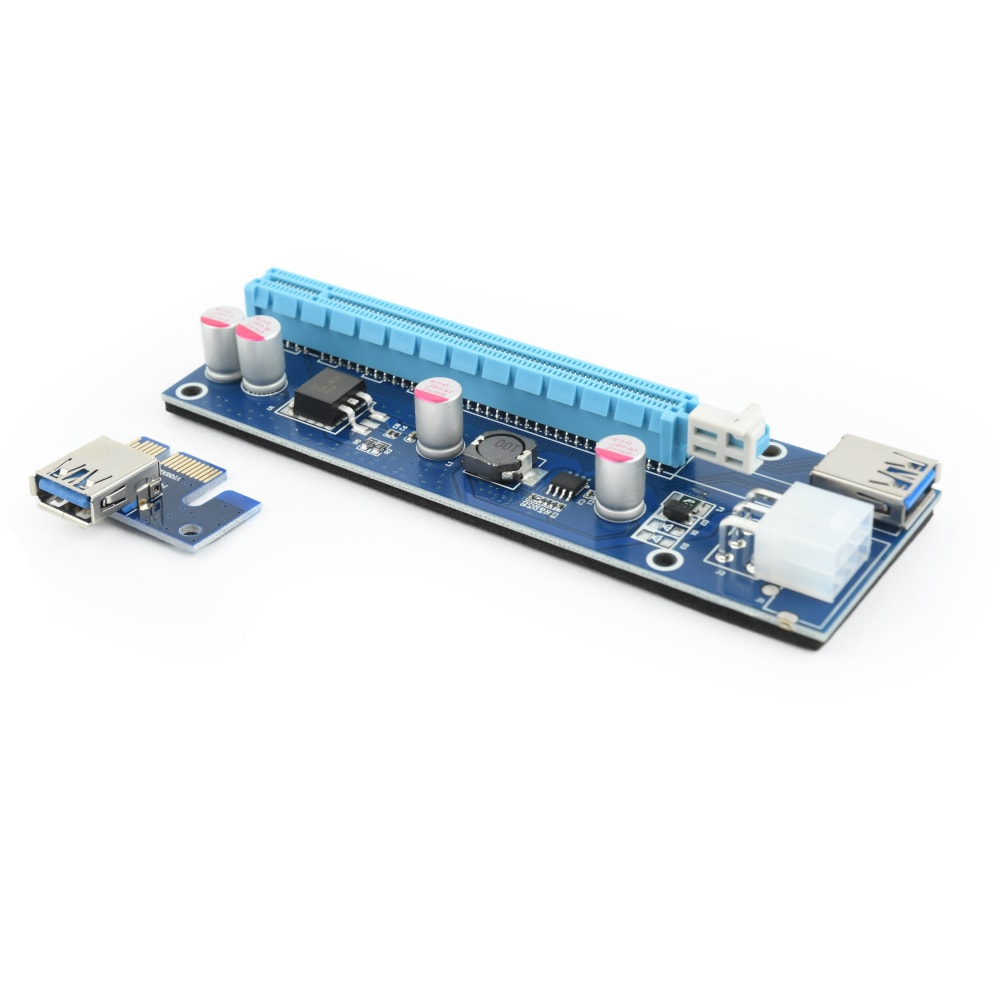 Gembird PCI-Express Riser-kort med 6-pinners strømkabel