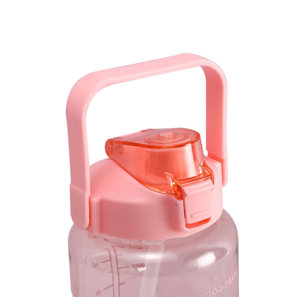 2 liters motivasjonsflaske med skjema - Rosa