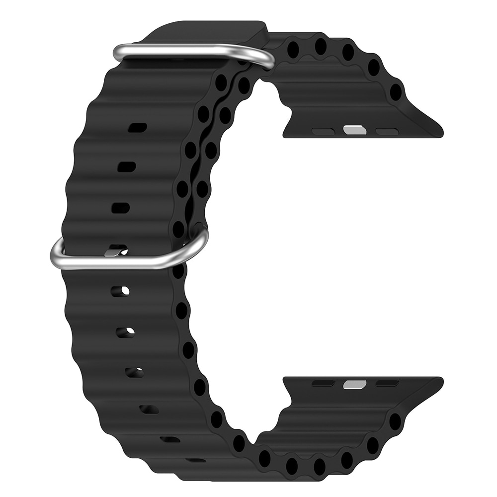 Silikonarmbånd Havsband til Apple Watch Ultra - 38/40/41mm, Sort