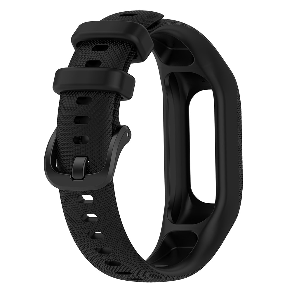 Silikonarmbånd til Garmin Vivosmart 5 - Sort,  stl. M