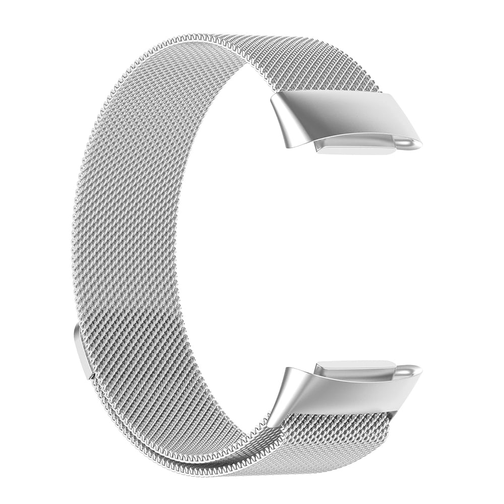 Metallarmbånd Milanesisk loop til Fitbit Charge 5 - Sølv