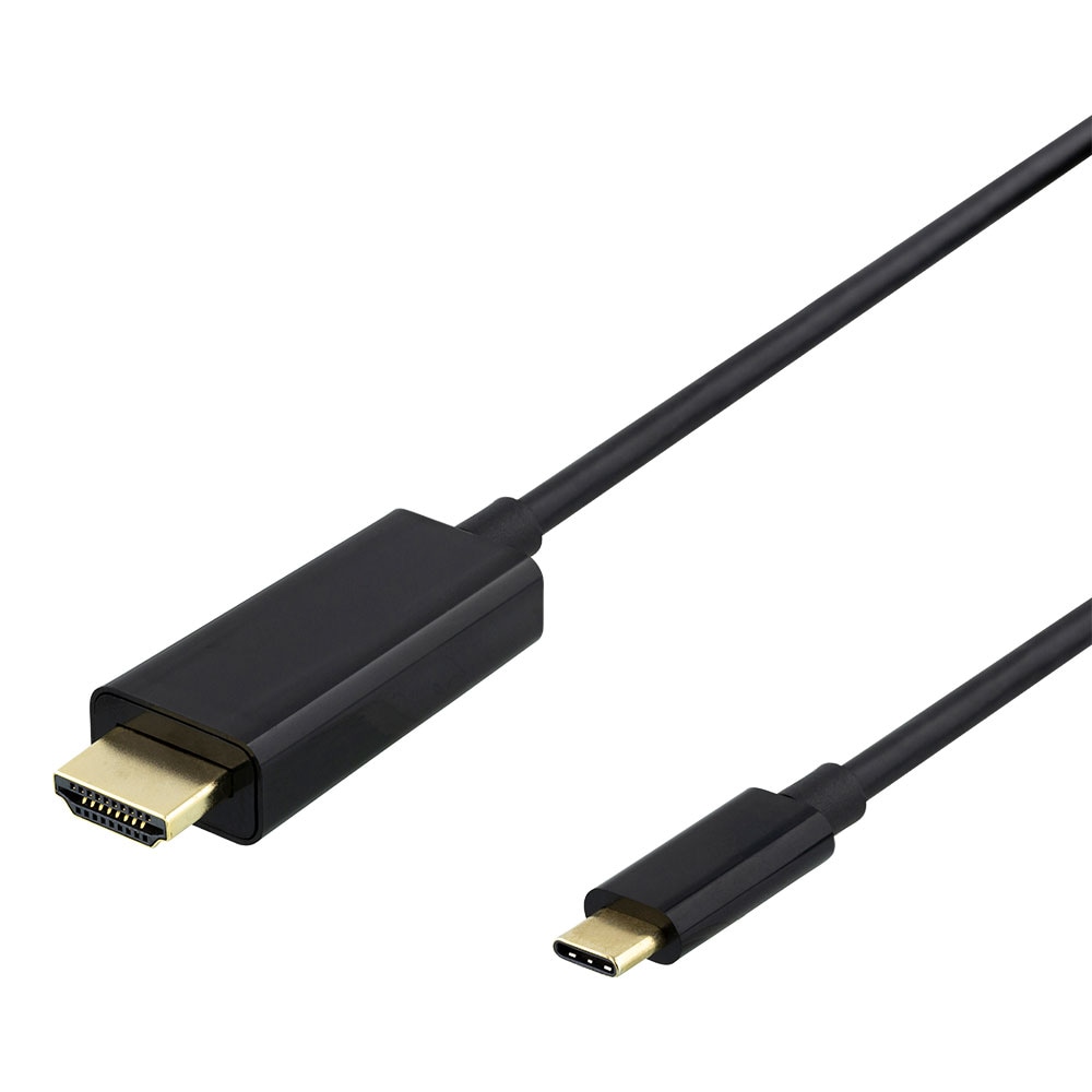Deltaco USB-C til HDMI-kabel  4K 30Hz 1m