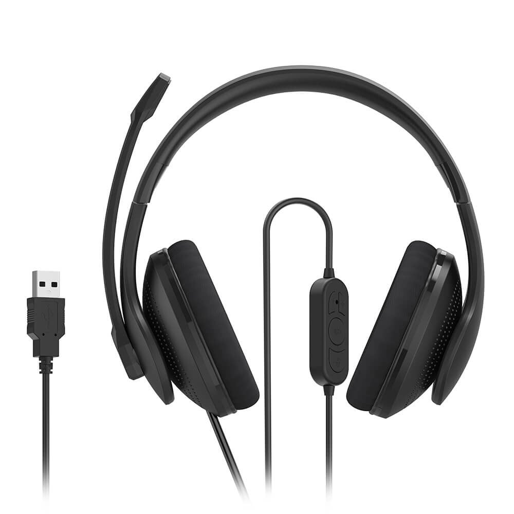 Hama PC Headset Office Stereo Over-Ear HS-USB300 V2 Sort USB