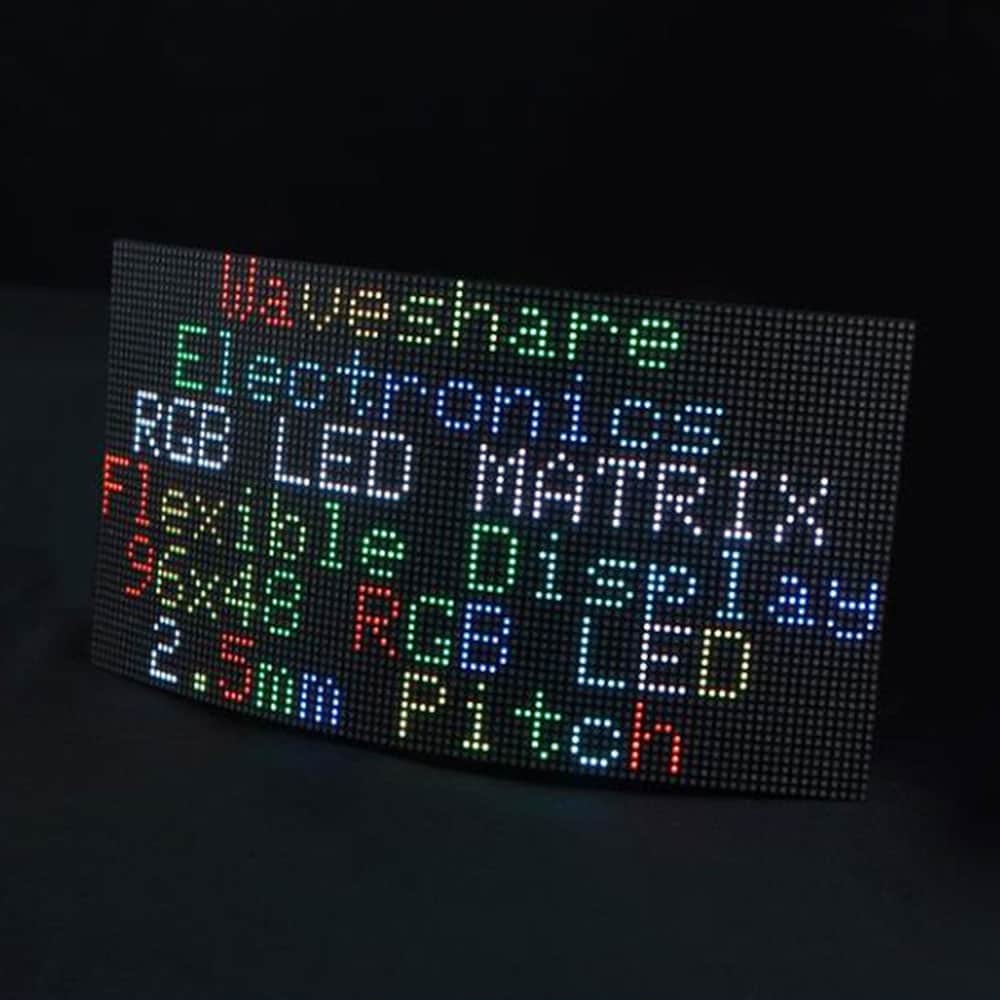 Fleksibelt LED-panel med RGB-farger
