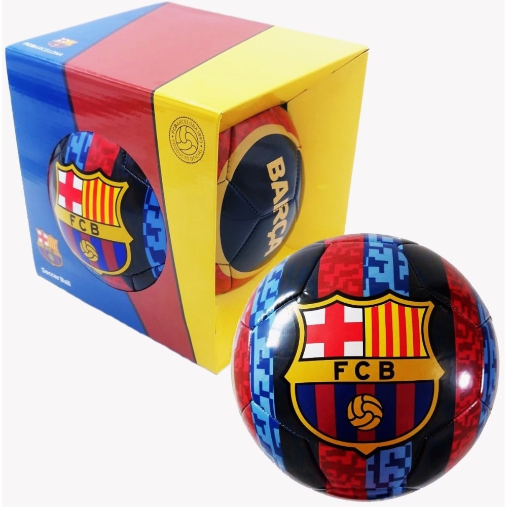 Fotball FC Barcelona med FCB-boksstørrelse 5