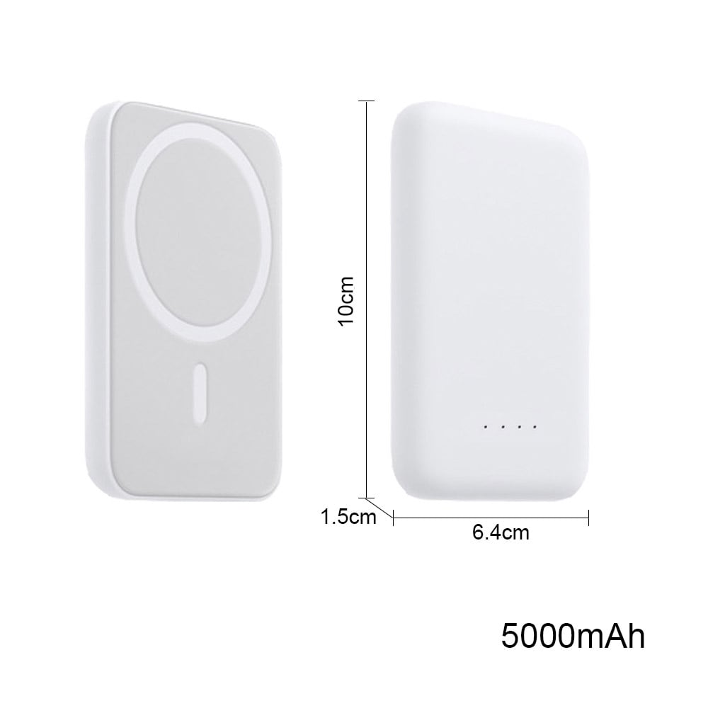Magnetisk powerbank for iPhone 12/13/14 - PD 20W 5000 mAh