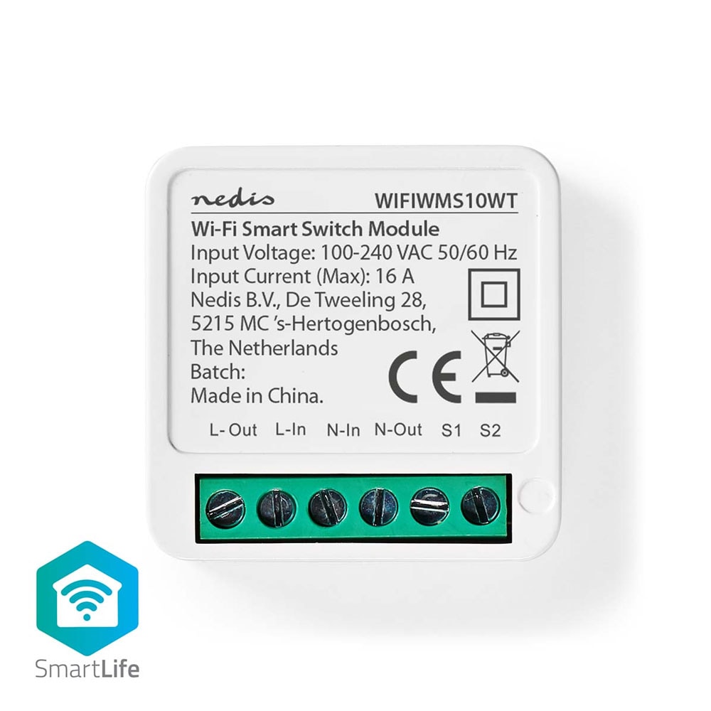 Nedis SmartLife Strømbryter Wifi 3680W