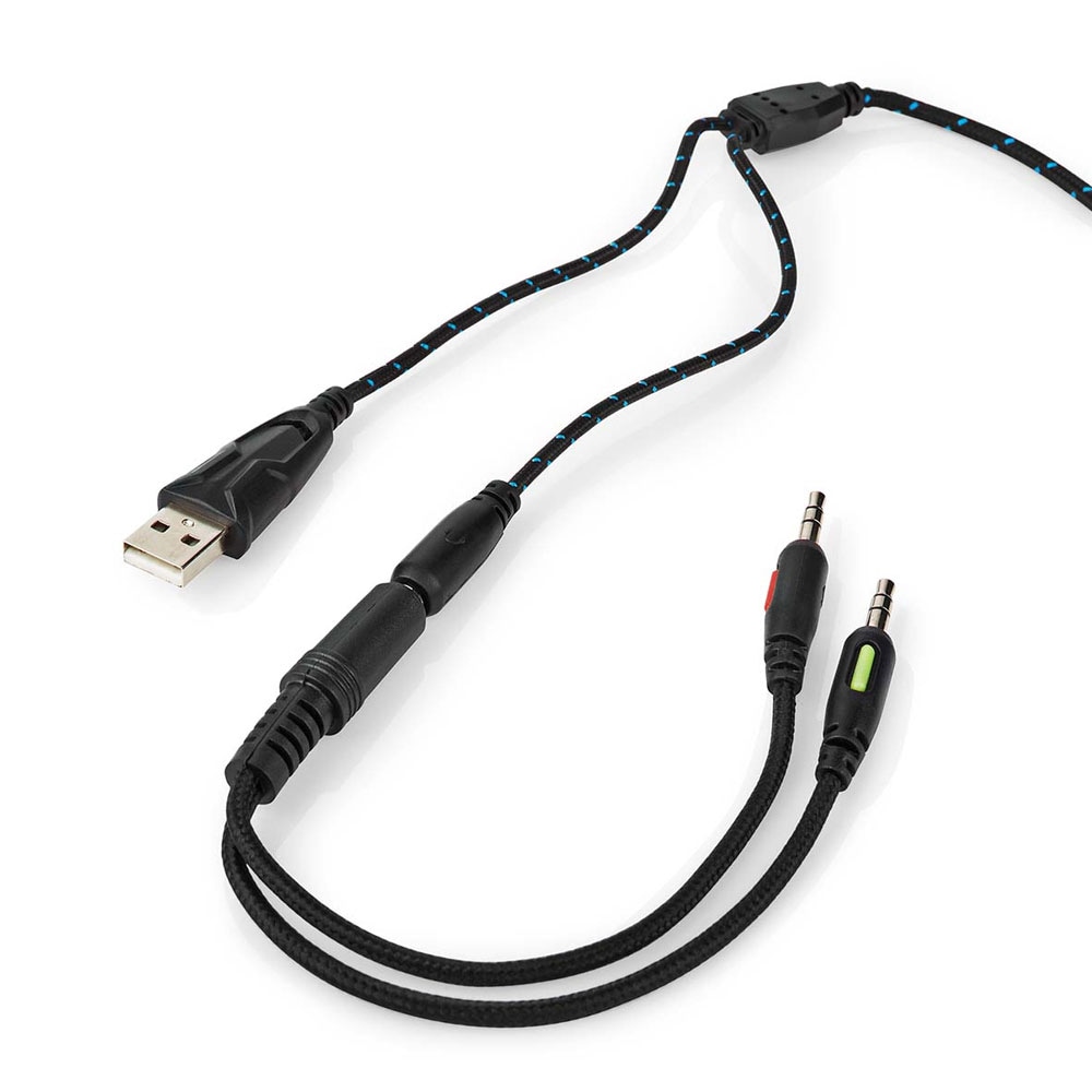 Nedis Gamingheadset Over-Ear USB & 2x 3.5 mm
