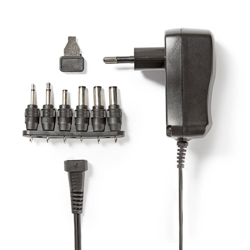 Nedis Universal strømadapter 7,2W 3-12V - 6 forskjellige kontakter