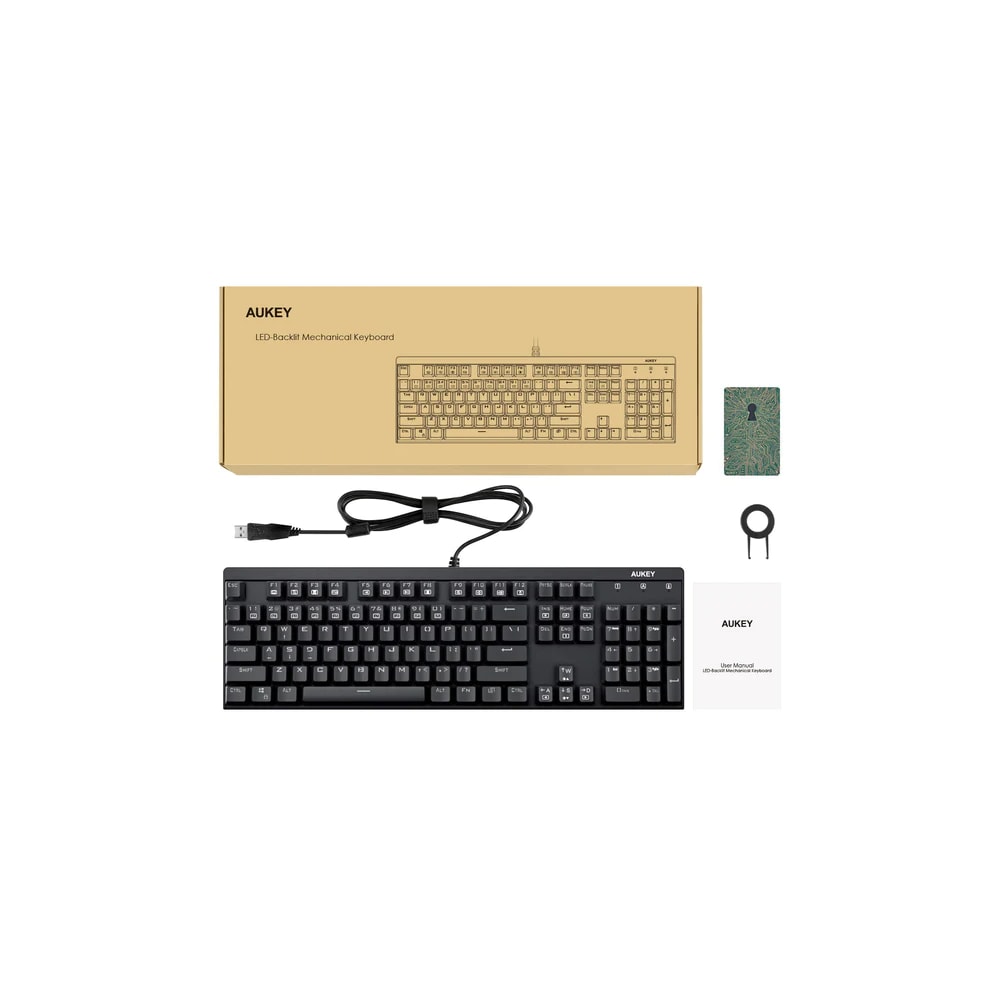 Aukey Mekanisk tastatur KM-G6 (EN) - Sort