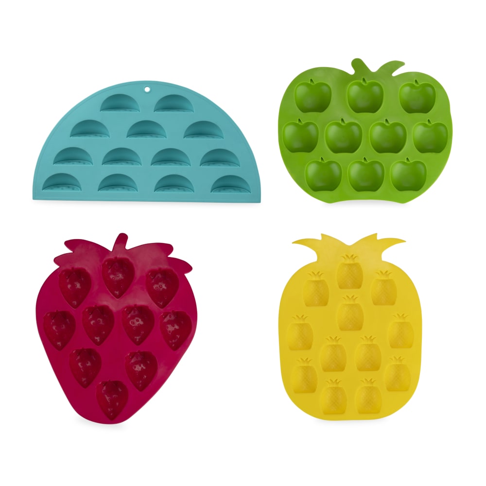 Isform med fruktmotiver - eple, vannmelon, jordbær, ananas