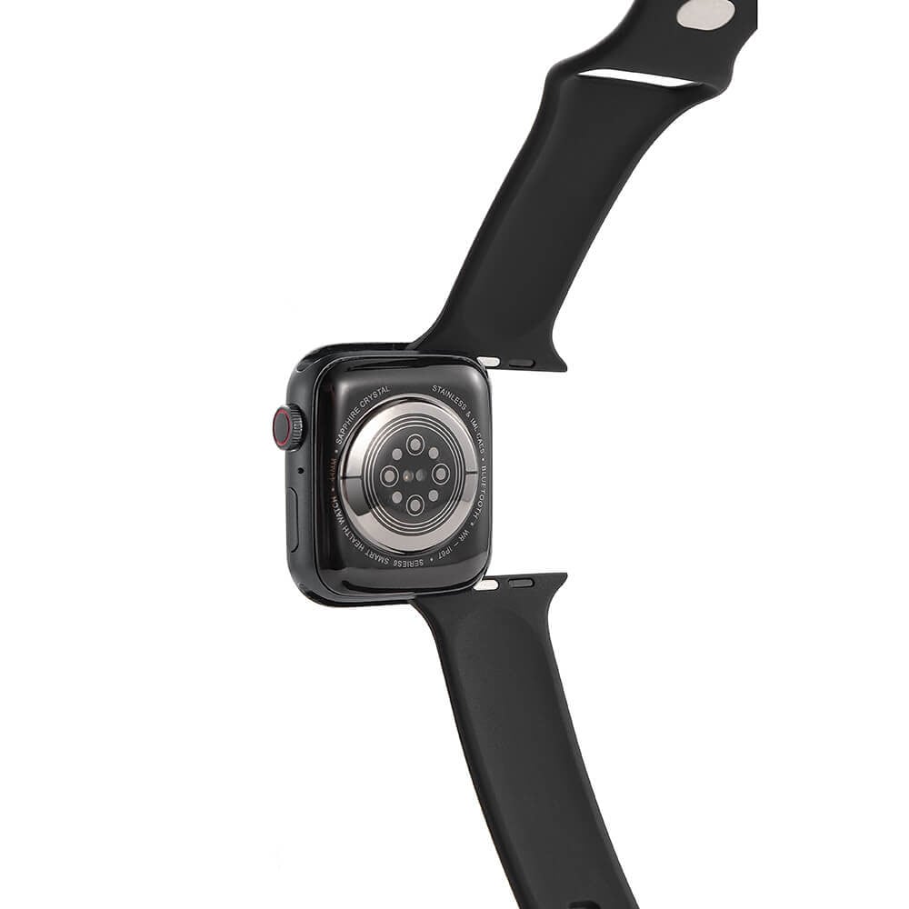 GEAR Klokkearmbånd Silikon SORT Apple Watch 42-44mm