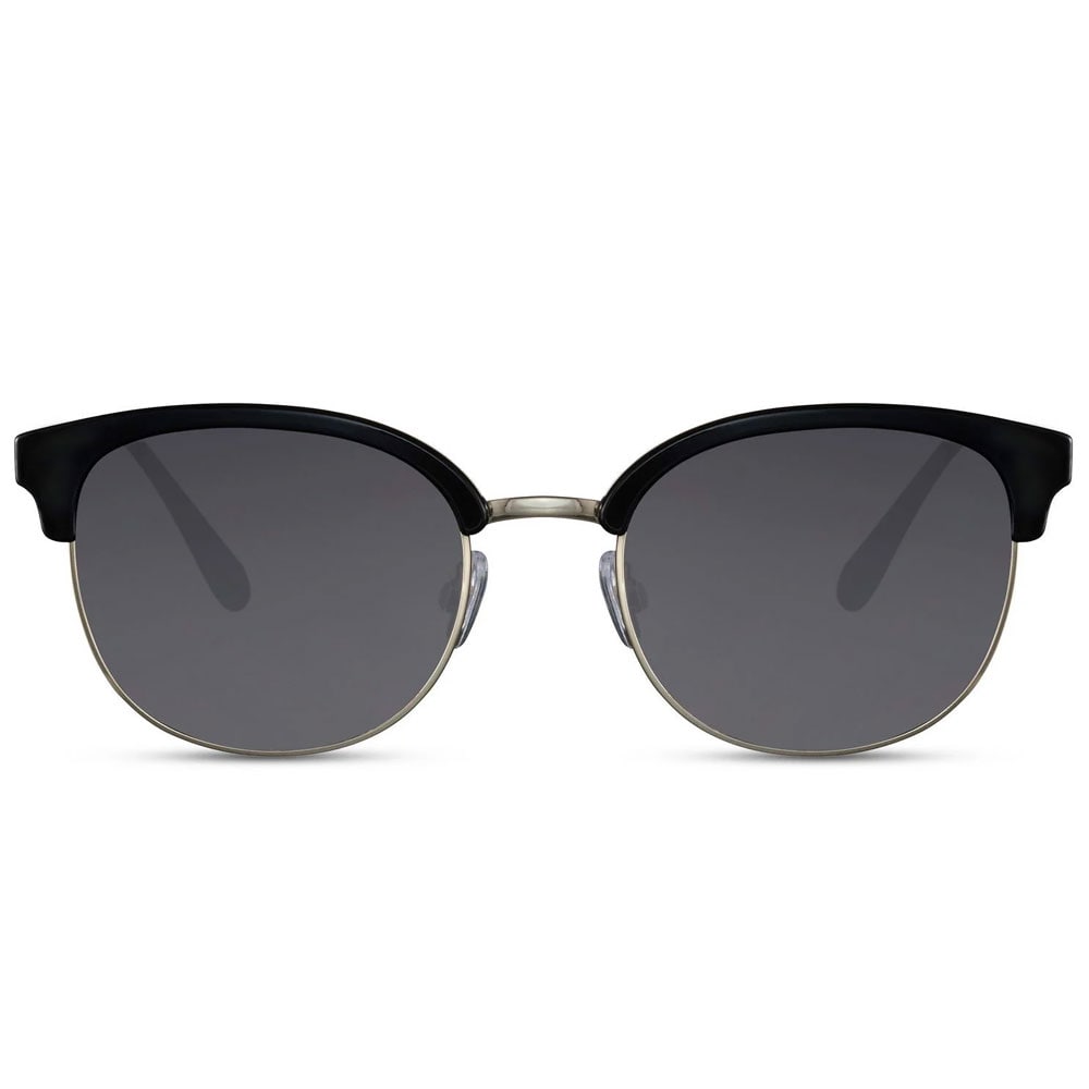 Solbriller - Sorte med sort linse