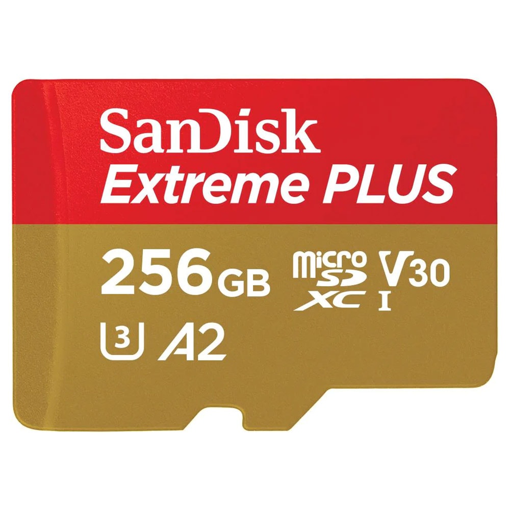 SanDisk MicroSDXC Extreme Plus 256GB 200MB/s A2 C10 V30 UHS-I