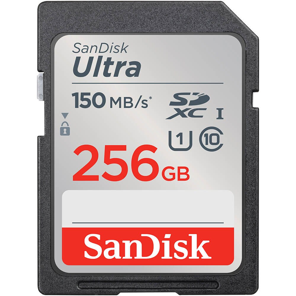 SanDisk Minnekort SDXC Ultra 256GB 150MB/s
