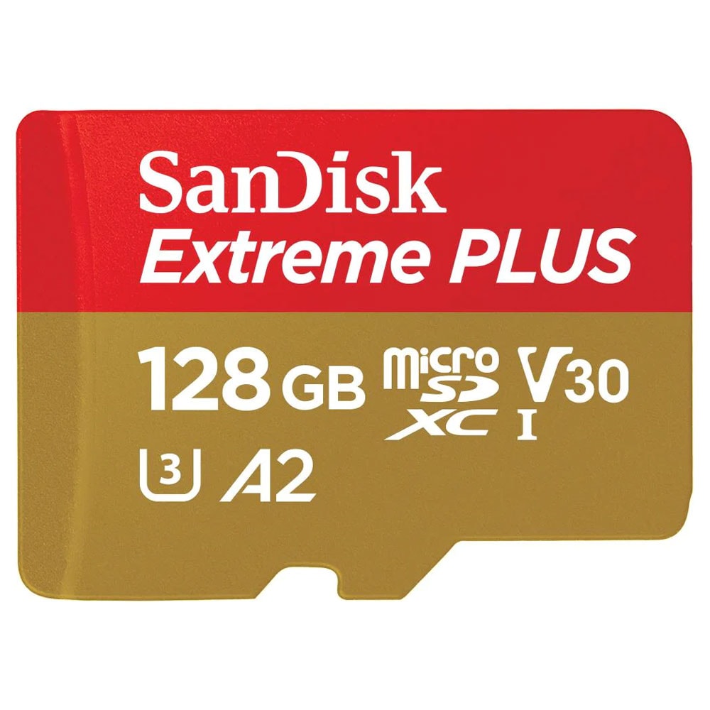SanDisk MicroSDXC Extreme Plus 128GB 200MB/s A2 C10 V30 UHS-I