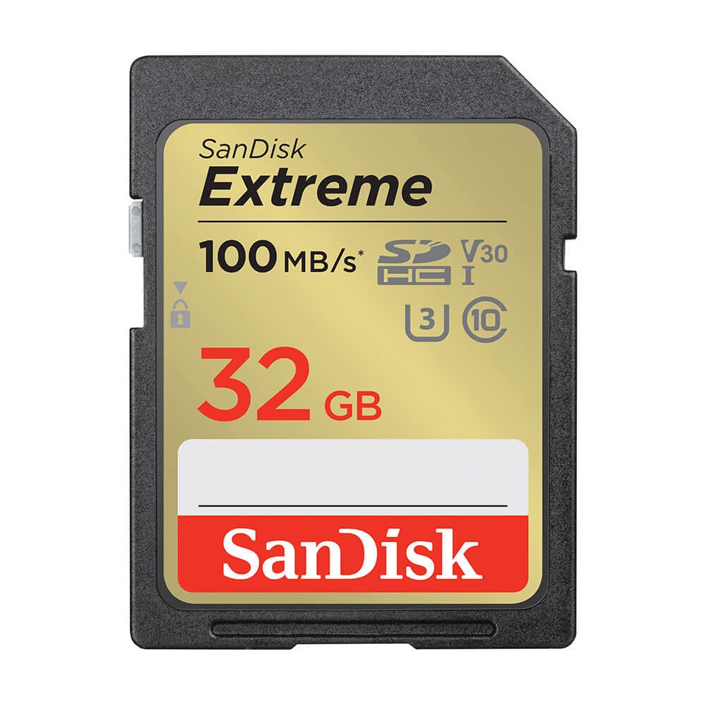 SanDisk SDHC Extreme 32GB 100MB/s UHS-I C10 V30 U3