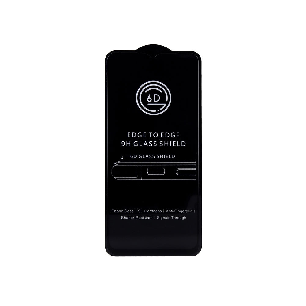 6D temperert skjermbeskytter til Samsung Galaxy A54 5G - sort ramme