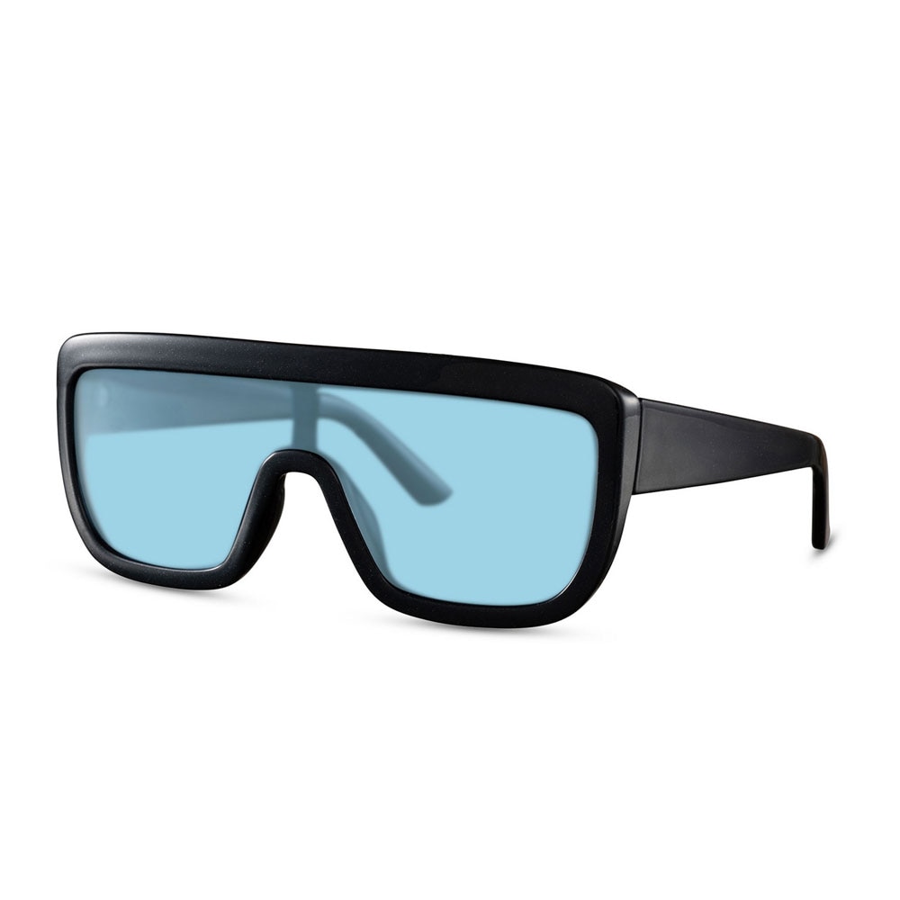 Store Eco-solbriller - Sort med blått glass