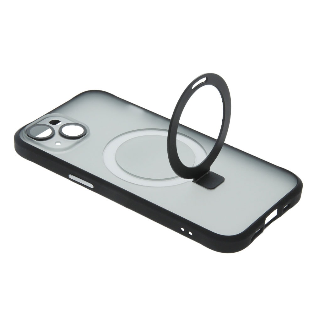 Mag Ring bakdeksel til iPhone 14 - Sort