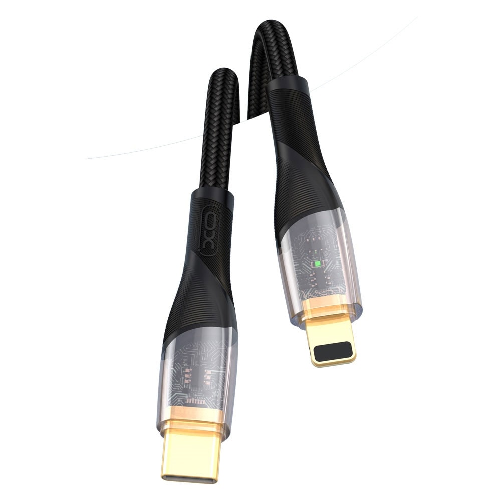 XO USB-Kabel USB-C - Lightning 1m 27W - Sort
