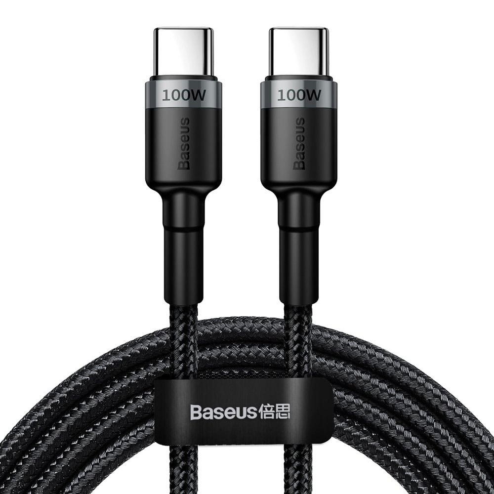 Baseus Cafule 100W USB-C til USB-C-kabel 2m - Flettet