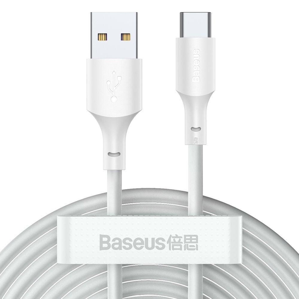 Baseus USB til USB-C-kabel 40W 1,5m 2-pakning - Hvit