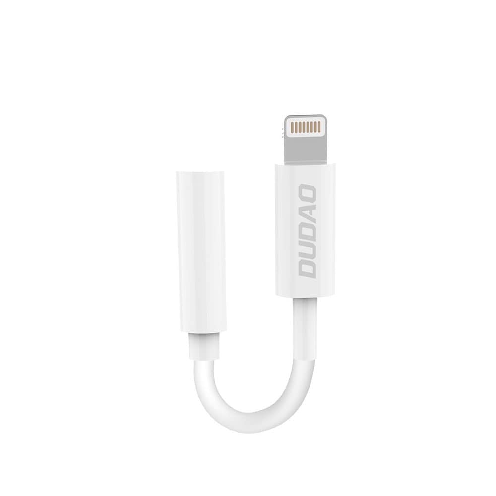 Dudao Lydadapter Lightning til 3.5 mm - Hvit