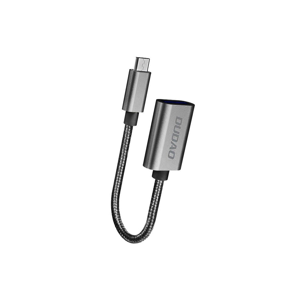 Dudao USB-adapter OTG USB 2.0 til micro-USB - Grå