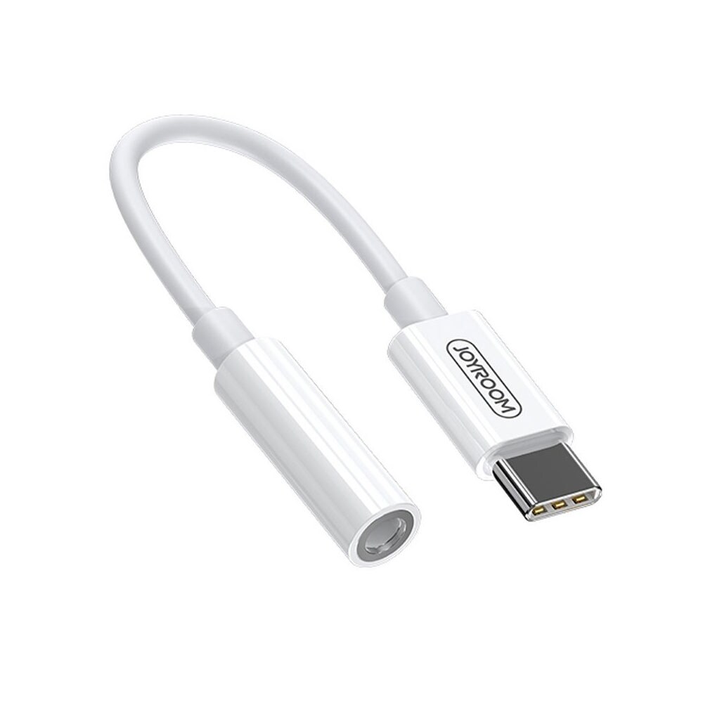 Joyroom Lydadapter 3.5mm til USB-C - Hvit