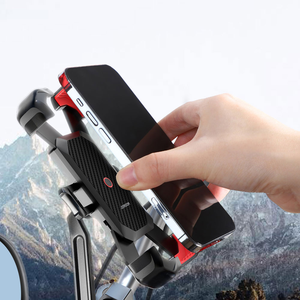 Joyroom Mobiltelefonholder for motorsykkel - Sort