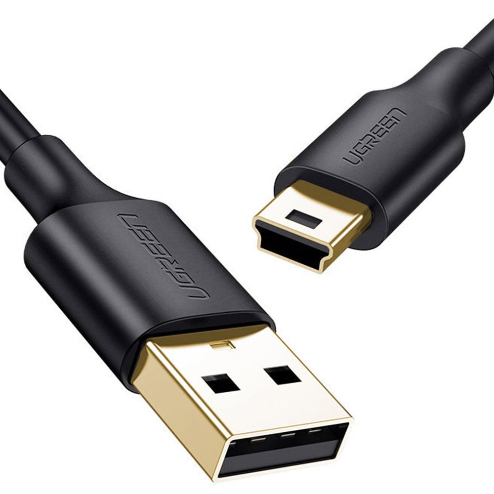 Ugreen USB-Kabel USB til miniUSB 480 Mbps 3m - Sort
