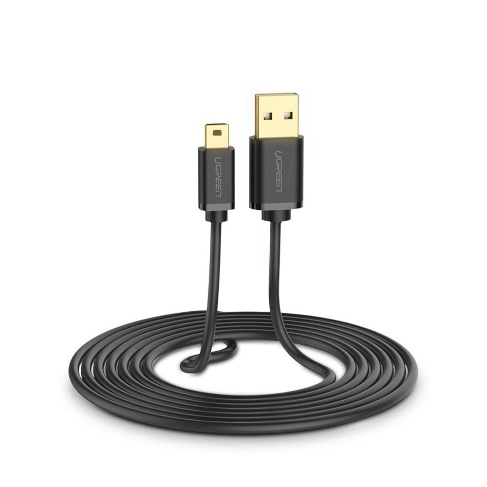 Ugreen USB-Kabel USB til miniUSB 480 Mbps 3m - Sort