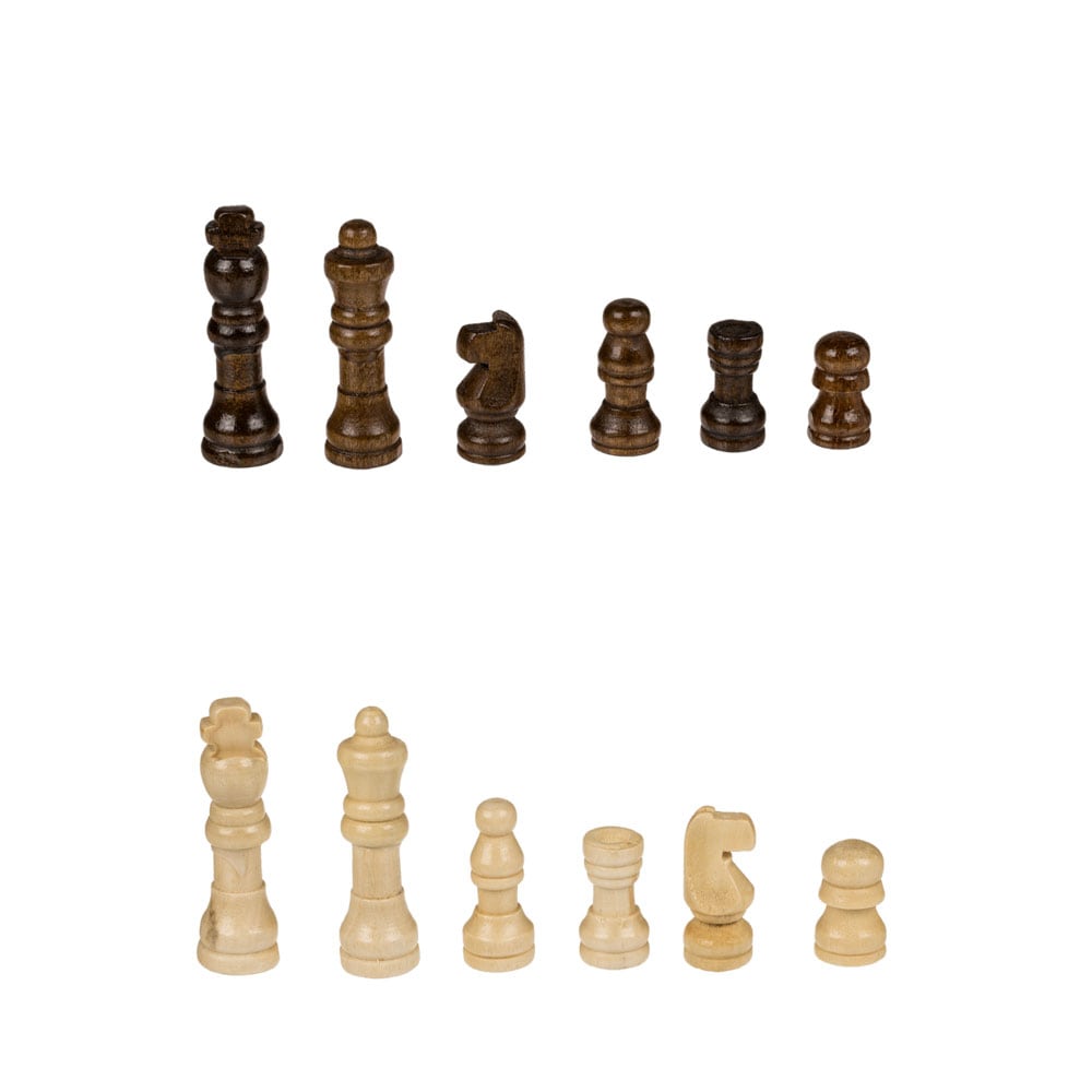 Sjakk i tre 34x34cm