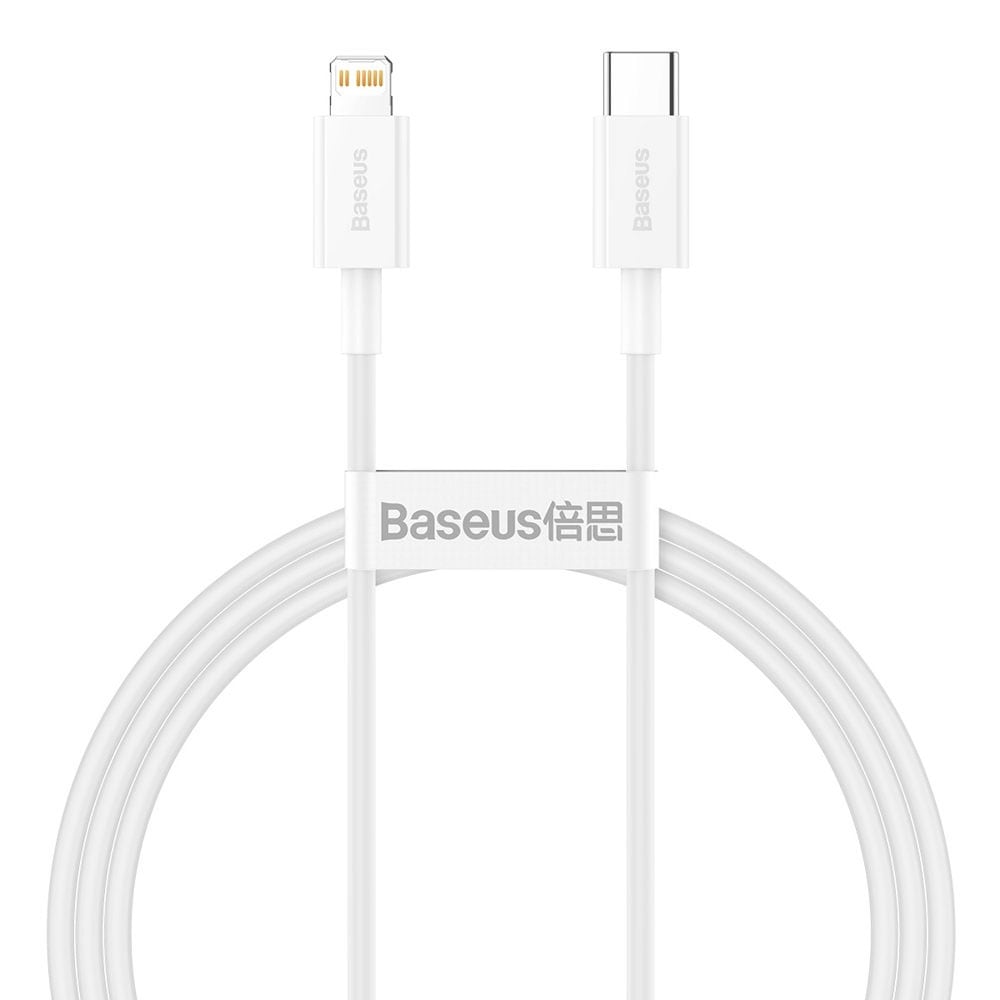 Baseus Superior USB-Kabel USB-C til Lightning 20W 1m - Hvit