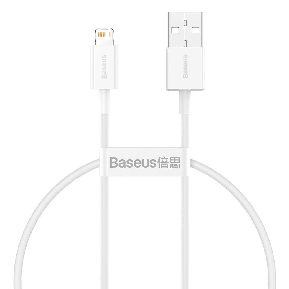 Baseus Superior USB-Kabel USB til Lightning  2.4A 25cm - Hvit