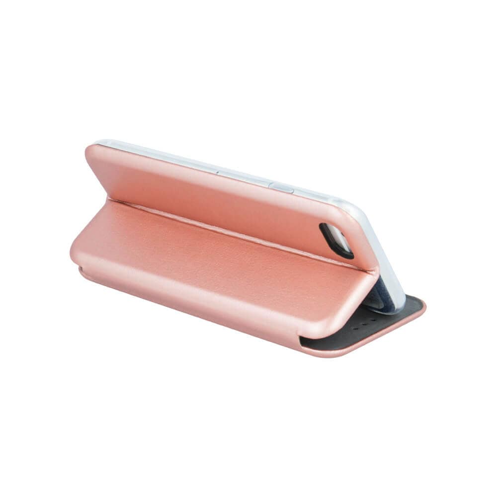 Flip-deksel med stativfunksjon til iPhone 15 Pro rose gull