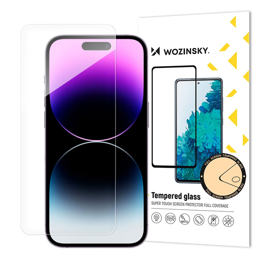Wozinsky skjermbeskytter i herdet glass til iPhone 15 Pro