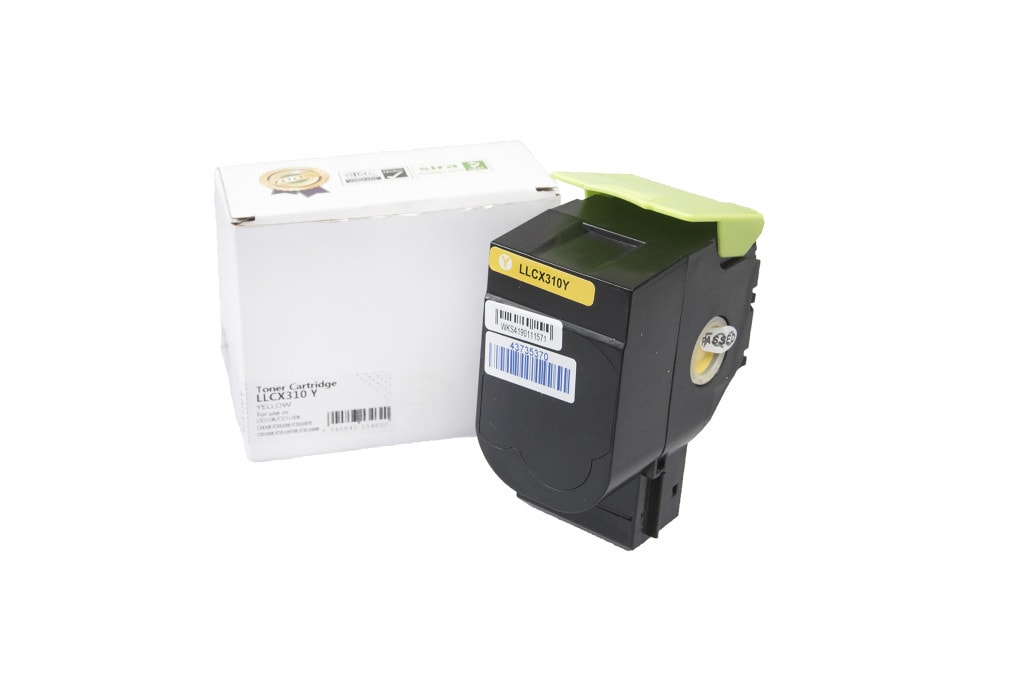 Lasertoner Lexmark 802SY 80C2SY0 - Gul (Uten Chip)