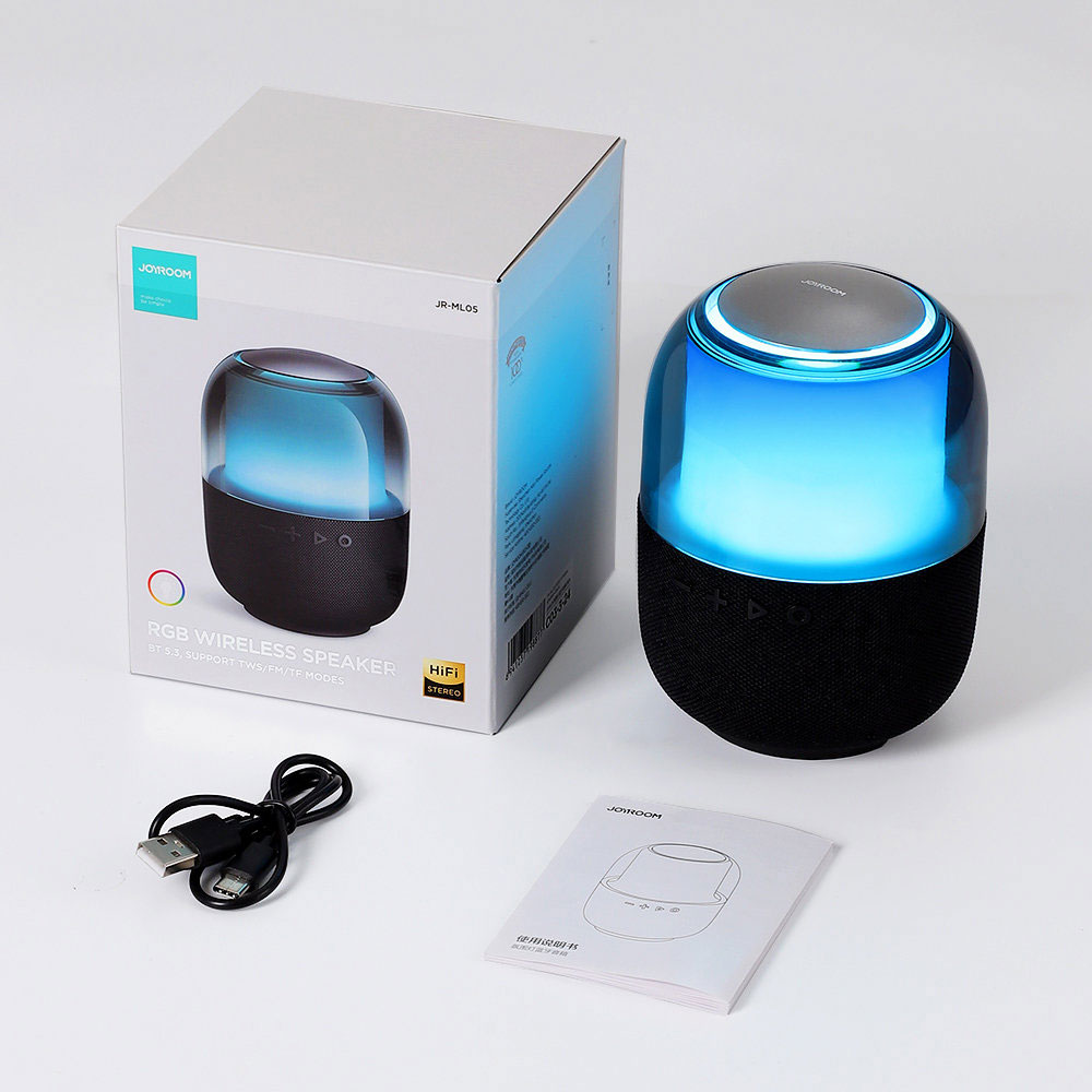 Joyroom LED Bluetooth-Høyttaler - Sort