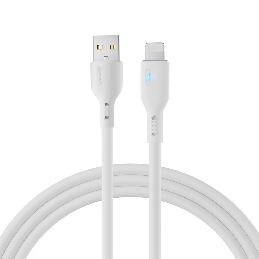 Joyroom USB-kabel USB til Lightning 2,4A 2m - Hvit