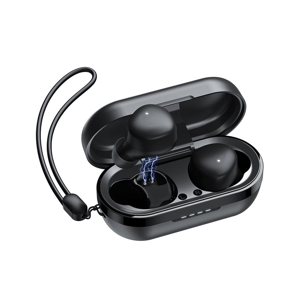 Joyroom True Wireless Headset med ladeboks -Sort