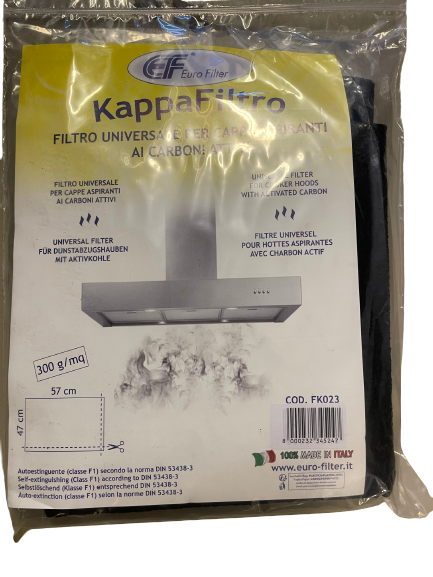 Klippbart Aktivt Karbonfilter 47x57mm