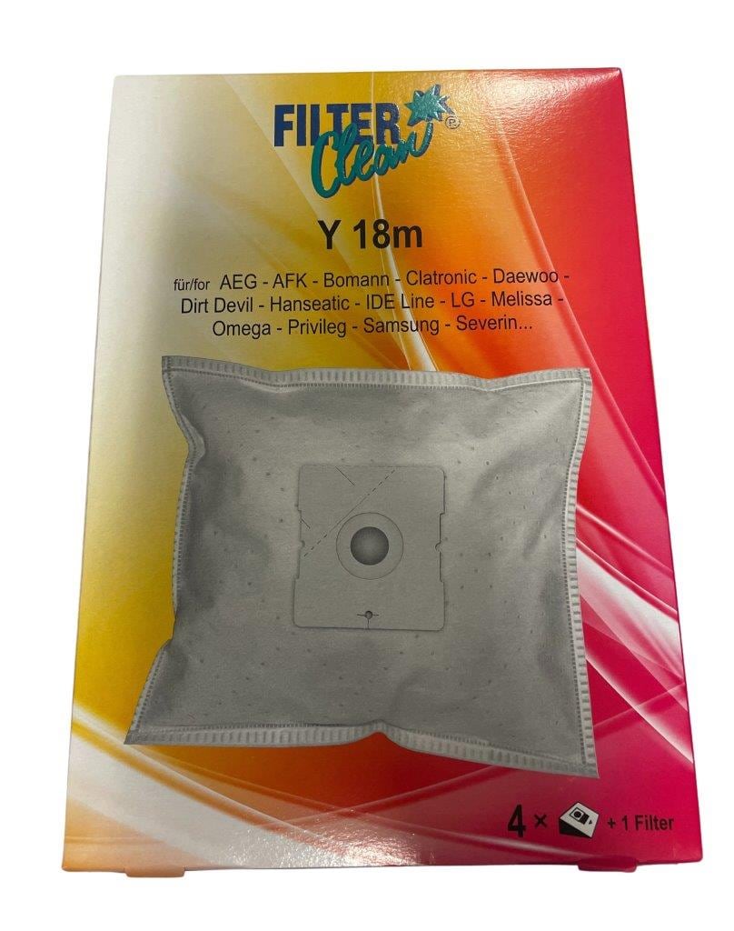Støvsugerposer Y18M Micromax 4-pak + Filter