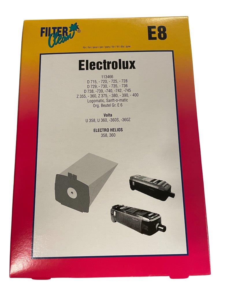 Støvsugerposer E8 til Electrolux 3-pak