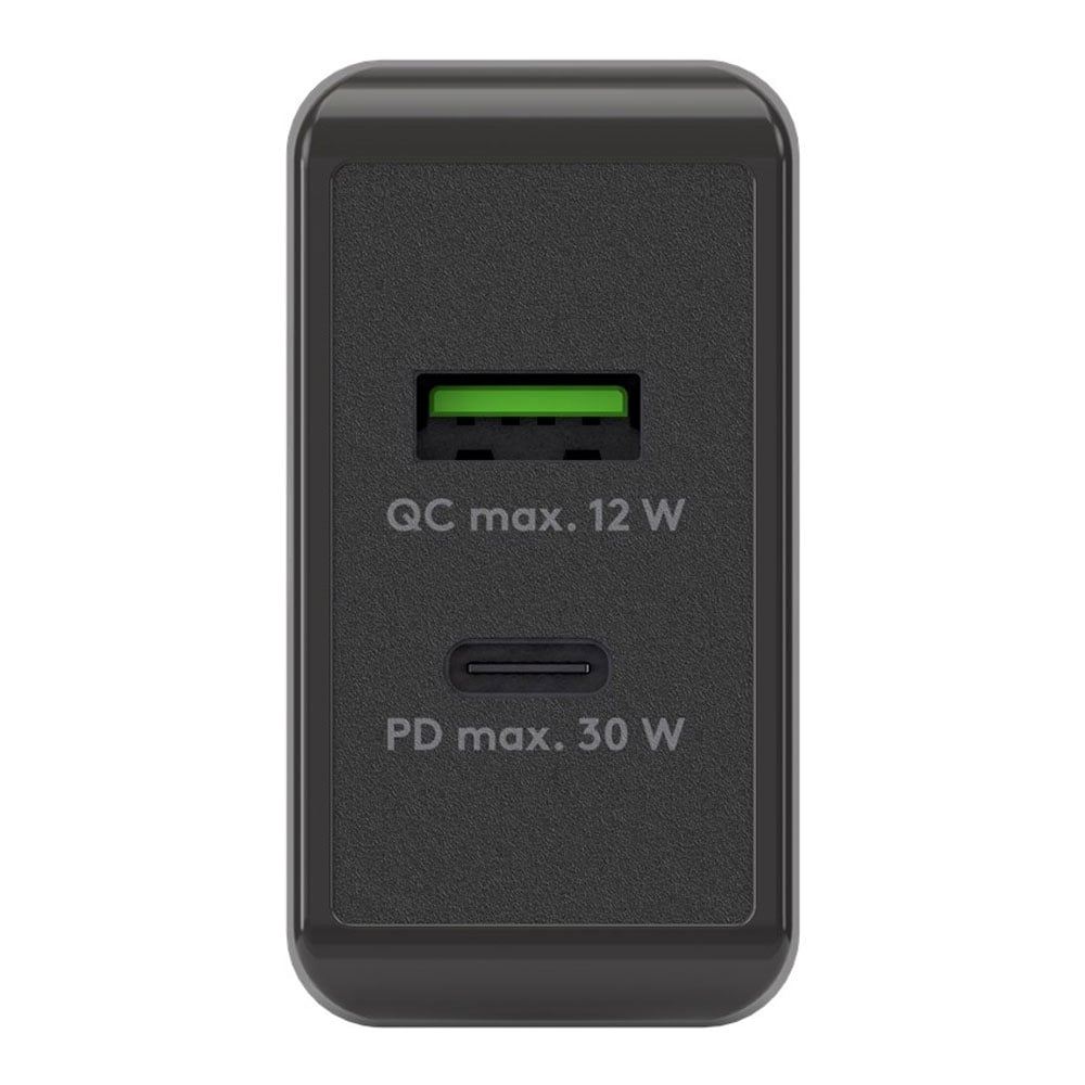 Goobay USB-Lader 1xUSB 1xUSB-C PD 30W - Svart