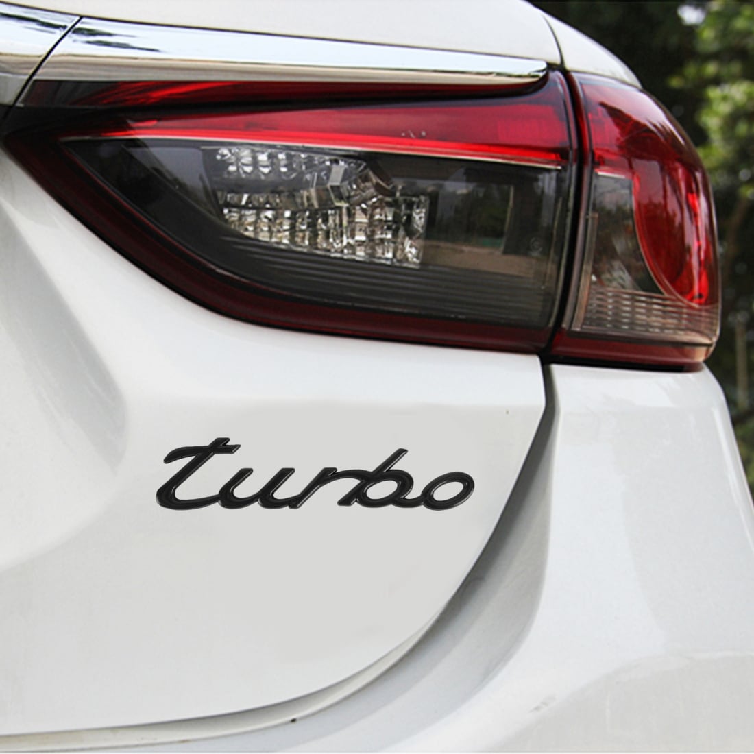 TURBO Emblem 13x3x0.3cm - Sort