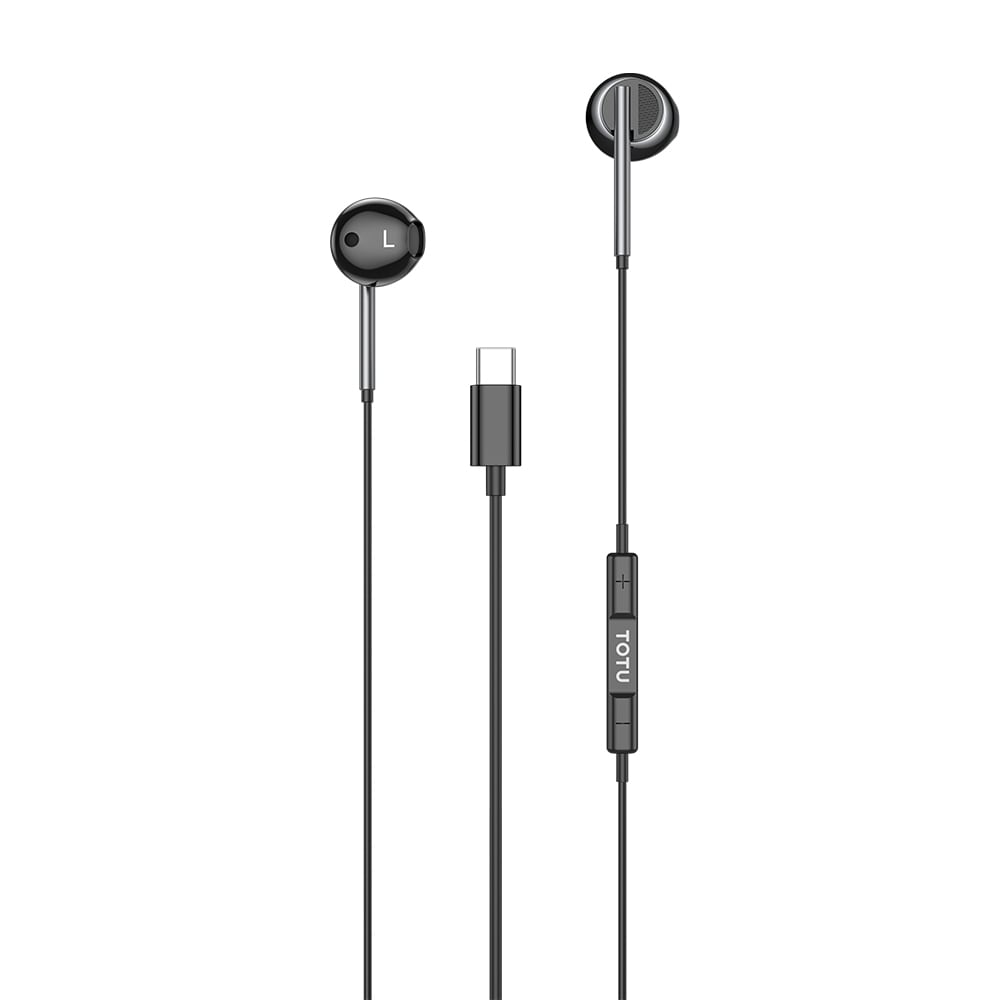 In-Ear Headset med fjernkontroll og USB-C-kontakt - Sort