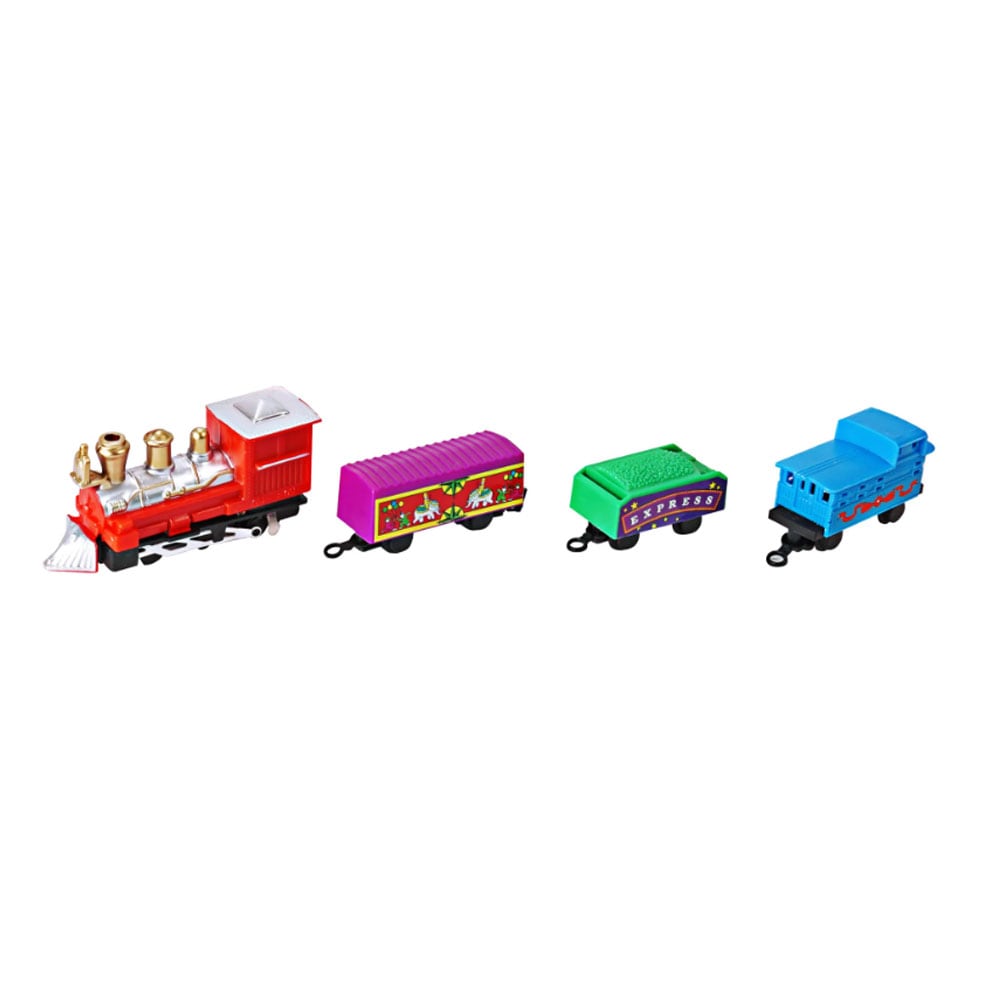 Mini Express Jernbane med lokomotiver og vogner