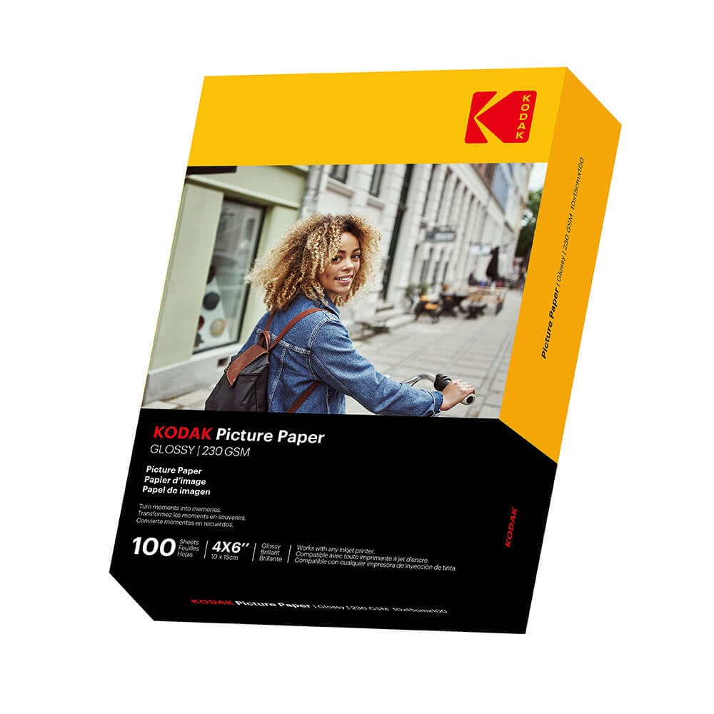 Kodak Fotopapir 10x15cm Blank  230g/m² 100 Ark